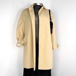London Fog Size 16 Tan Short Trench Coat